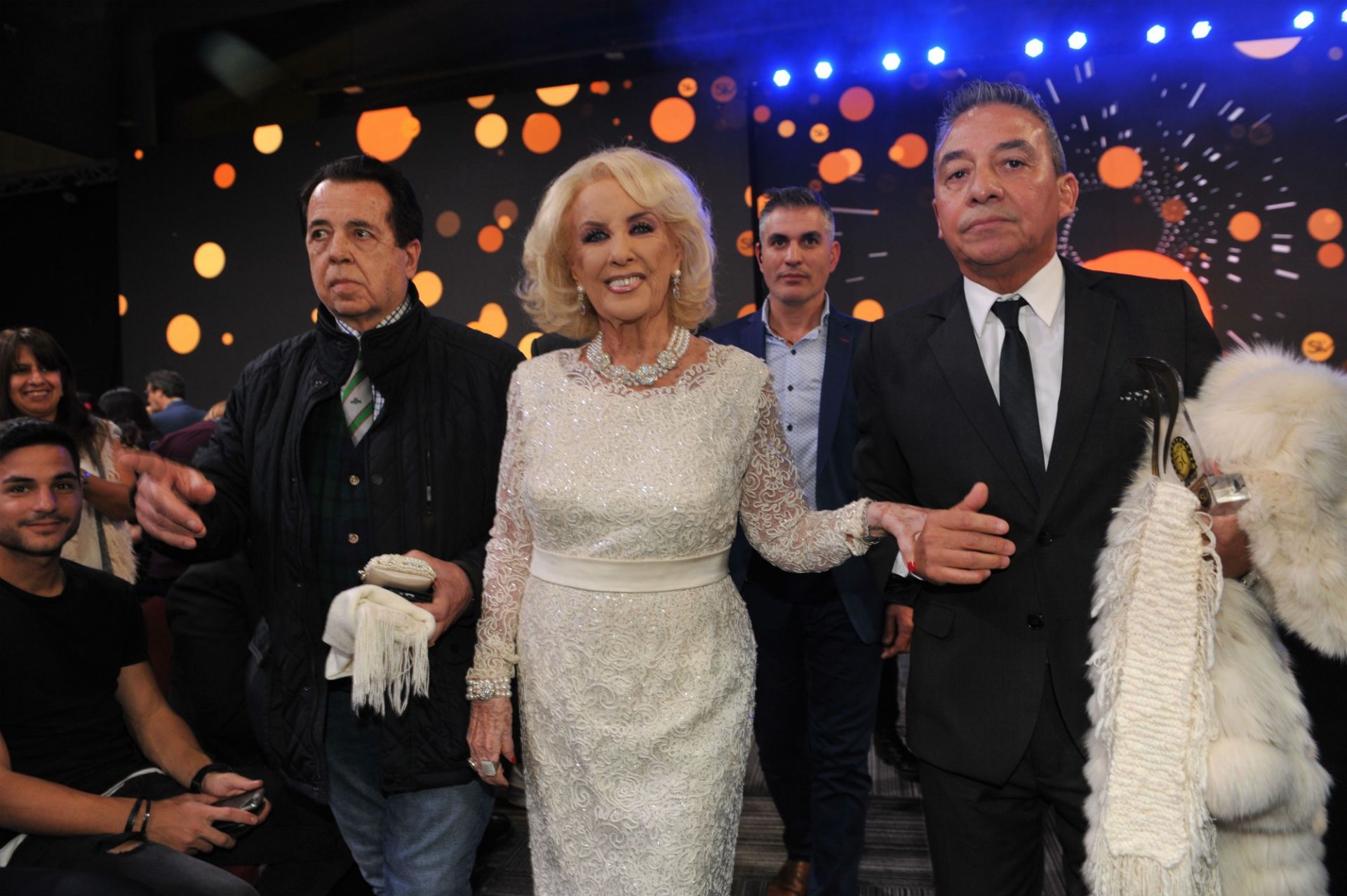 Mirtha con su asesor de imagen, Héctor Vidad Rivas.