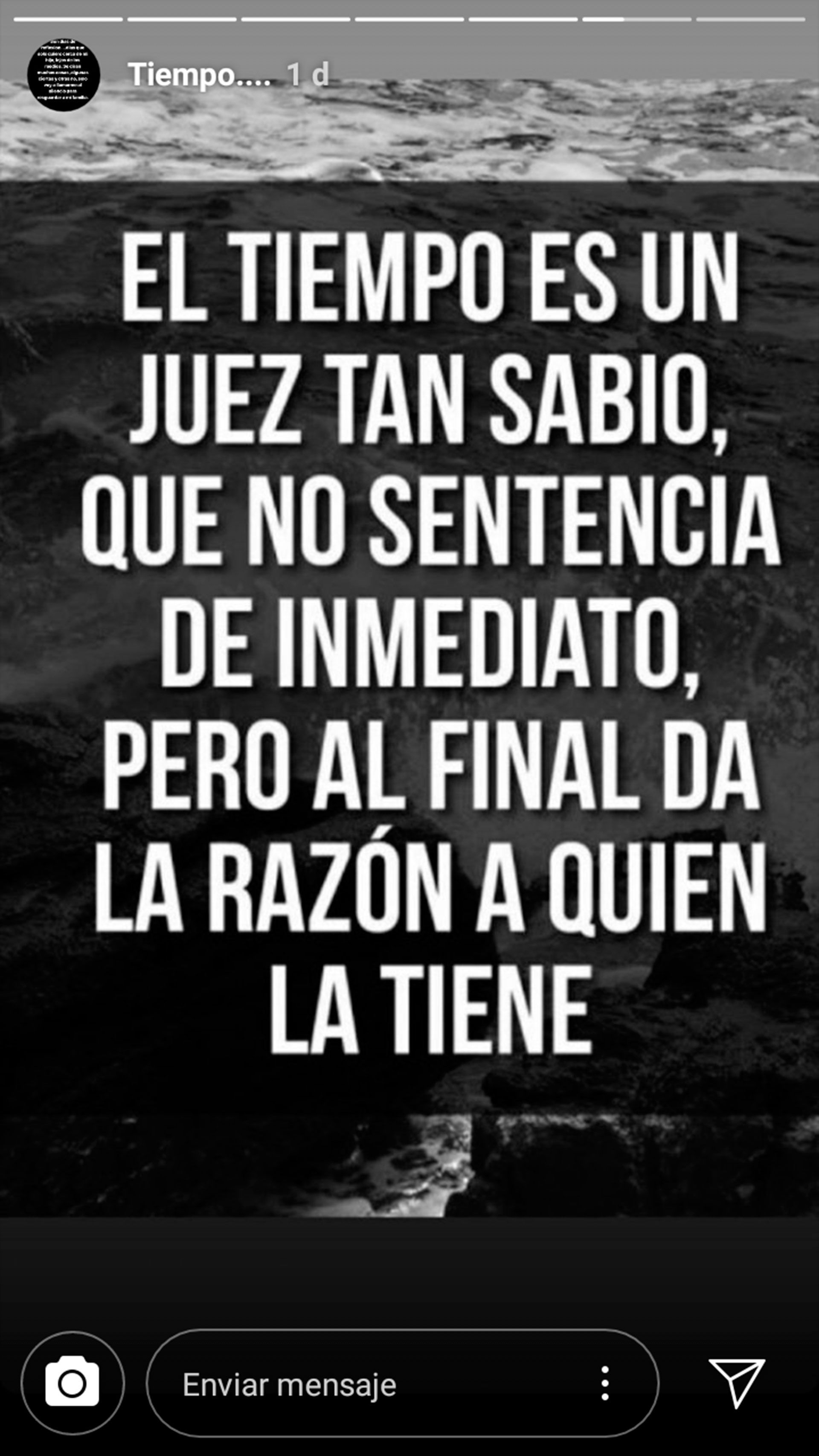 Ayer Facundo subió esta frase.