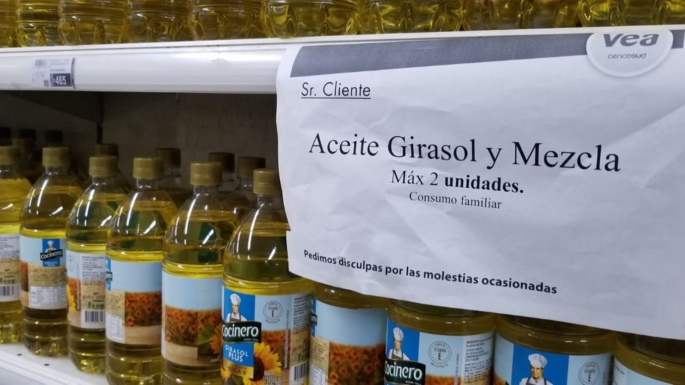 Supermercados de San Juan: en azúcar y aceite hay pocas marcas y limitan  las compras